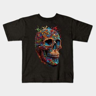 Trippy Skull Designe Kids T-Shirt